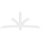 Ekena Millwork Davenport Architectural Grade PVC Gable Bracket, 108"W x 45"H x 2"D x 6"F, 10/12 Pitch GBP108X45X0206DAV00 - alternate 5